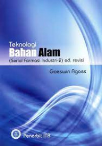 Teknologi Bahan Alam (Serial Farmasi Industri-2) Ed. Revisi